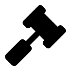 Legal Gavel Sticker Svg Vector, Free Vectors File